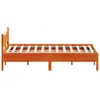 Design Massivholzbett Wachsbraun 140x190 cm Kiefer, Produktbild-Vorschau 5