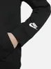 Nike B NSW REPEAT PK FZ HOODIE BLACK/BLACK/WHITE Anteprima dell’immagine prodotto 8