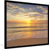 MuchoWow® Gerahmtes Poster Strand - Sonnenuntergang - Meer Produktbild-Vorschau 1