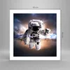 Poster - Poster ohne Rahmen - Astronaut Erde Raum - 50x50 Produktbild-Vorschau 4