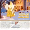 COSTWAY Arbre de Noël artificiel 157cm avec figure d'ange, Voir les images du produit 8
