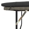 Gartensofa 2-Sitzer mit Kissen Grau Poly Rattan Produktbild-Vorschau 9