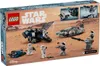 The back of a LEGO Star Wars set box, showing various models and minifigures from the set in a desert landscape. Náhled obrázku produktu