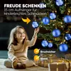 CASARIA® Weihnachtskugeln 54-tlg Ø 6cm Kunststoff matt Produktbild-Vorschau 4