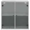 Wandschrank mit Glastüren Betongrau 68x37x68,5 cm Produktbild-Vorschau 6