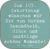 Mr. & Mrs. Panda Tischuntersetzer Spruch 103. Geburtstag - Produktbild-Vorschau 1