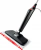 A black and red steam mop with a white cleaning pad, shown against a white background. Podgląd zdjęcia produktu
