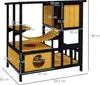 PawHut Katzenhaus aus Holz Katzenhöhle Katzenvilla draußen, Produktbild-Vorschau 4