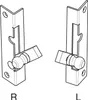 Fensterspreizel mit Eisenknopf, Links, 45 mm, Stahl blank | Produktbild-Vorschau 5