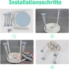 LARS360 Ronde aluminium douchekruk, verstelbare Productafbeelding-voorbeeld 7