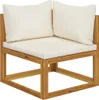 A corner sofa module with cream cushions on a white background. Náhled obrázku produktu