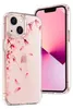 A clear product shot of a phone case with a floral design. Produktbild-Vorschau