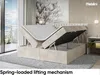 MEBLINI Boxspringbett mit Bettkasten - Gepolstert Produktbild-Vorschau 3