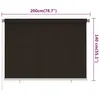 vidaXL Store extérieur 200x140 cm brun HDPE Voir les images du produit 6