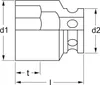 Kraft-Steckschlüssel-Einsatz 6-kt., 25 mm (1"): 60 m Produktbild-Vorschau 4