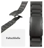 A close-up of a watch band and its clasp, presented on a white background. Produktbild-Vorschau