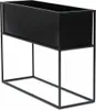HowHomely | Blumenständer - 50 cm - Schwarz - Stehender Produktbild-Vorschau 2