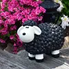 Großes Schaf 32 x   44 cm  Gartenfigur in Schwarz Produktbild-Vorschau 3