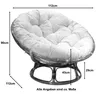 Papasan Sessel Rattansessel Schalensitz Ø 112cm Rattan Produktbild-Vorschau 2