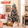 COSTWAY albero di Natale artificiale 180 cm con pigne e Anteprima dell’immagine prodotto 8
