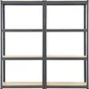 Juskys zestaw 2 półek do przechowywania Easy 2X 160x80x40cm Podgląd zdjęcia produktu 8