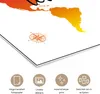 MuchoWow® Poster Weltkarte - Sonnenuntergang - Kompass Produktbild-Vorschau 2