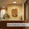 ZMH LED plafondlamp, zwart, plat model, 8W, 3000K (warm Productafbeelding-voorbeeld 3