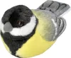 A plush toy bird, likely a great tit, is shown against a white background. Podgląd zdjęcia produktu