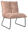 Bronx71 Samt Sessel Malaga modern rosa Produktbild-Vorschau 6