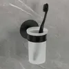 Schöner Wohnen Glas Zahnputzbecherhalter Uno Meleto Schwarz Produktbild-Vorschau 6