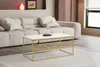 Skye Decor, Asude - Gold, Marble, Gold, Couchtisch, 95 x 42 Produktbild-Vorschau 1