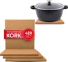 wortek eckig Kork Untersetzer/ Unterlage – Topfuntersetzer Produktbild-Vorschau 1