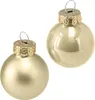 Weihnachts-Micro-Kugeln Pearl beige Ø 2,5 cm aus Glas - Produktbild-Vorschau 5