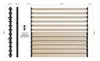 Woodino Garten-Shutters 120 cm mit 12 Holzlamellen, Produktbild-Vorschau 5