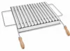 Zdjęcie główne – DEOS Ruszt grillowy BIO ze stali nierdzewnej 59 × 42 cm z drewnianymi uchwytami Podgląd zdjęcia produktu
