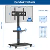 RFIVER TV Ständer Rollbar TV Wagen auf Rollen für 27-60 Produktbild-Vorschau 2