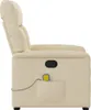 vidaXL Massagesessel Creme Stoff Produktbild-Vorschau 3