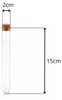 Reagenzgläser Glas 35ml 2x15cm mit Korkverschluss Produktbild-Vorschau