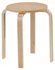 Hocker - H 45 cm - Beige - Birkenschichtholz Produktbild-Vorschau 1