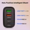 3USB+25W PD nabíjačka na mobilný telefón Štandardná 40W Náhľad obrázku produktu 4