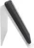 A black Samsung phone case leaning against a white surface, casting a shadow. Náhľad obrázku produktu