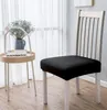 Elastischer Sitzbezug für Stuhl in Schwarz – Glatt und Produktbild-Vorschau 3