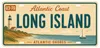 Blechschild 15x30cm - Long Island Atlantic Coast Retro USA Produktbild-Vorschau 1