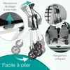 ELONEO Rollator d'appartement 54cm de large, pliable et Voir les images du produit 17