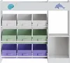 Dětský regál "Farusa" s 9 skládacími boxy 80 x 90 x 30 cm Náhled obrázku produktu 5