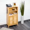 relaxdays Badezimmerschrank LAMELL Bambus Produktbild-Vorschau 3