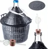Set di damigiane in vetro KADAX "Alatri", con cestello in Anteprima dell’immagine prodotto 1
