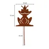 UNUS® Gartenstecker Frösche 3er Set Rost Gartendeko Produktbild-Vorschau 3