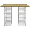 Gartentisch aus Gabionen 100x102x72 cm Kiefernholz Produktbild-Vorschau 3