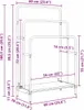 vidaXL Portemanteau en chêne Sonoma 60 x 30 x 100,5 cm, Voir les images du produit 8